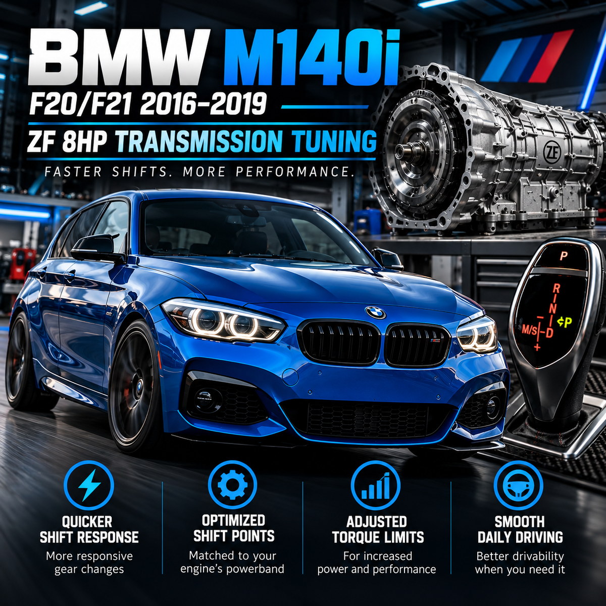 2016–2019 BMW M140i Transmission Tune