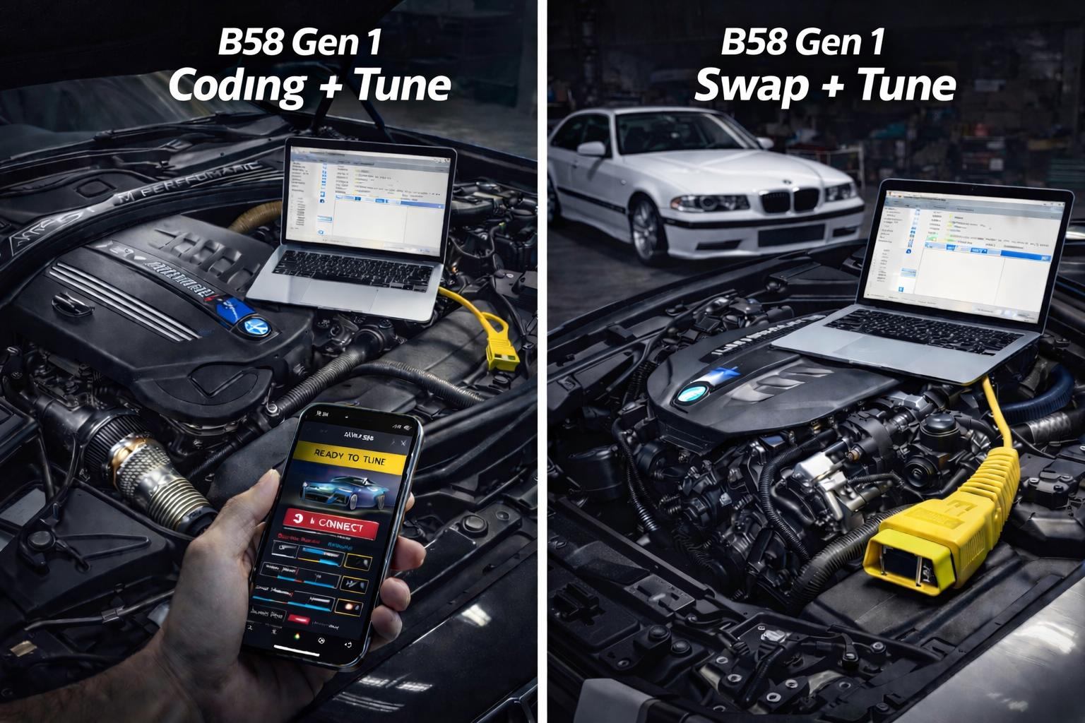 B58 Gen 1 Engine Swap Coding + Tune