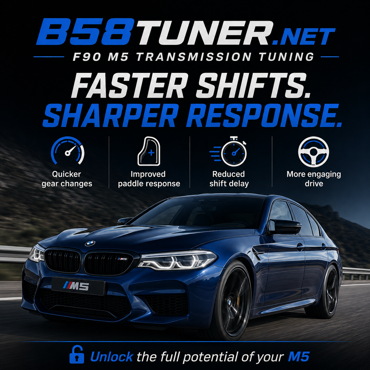 2018–2020 BMW M5 F90 Pre-LCI Transmission Tuning