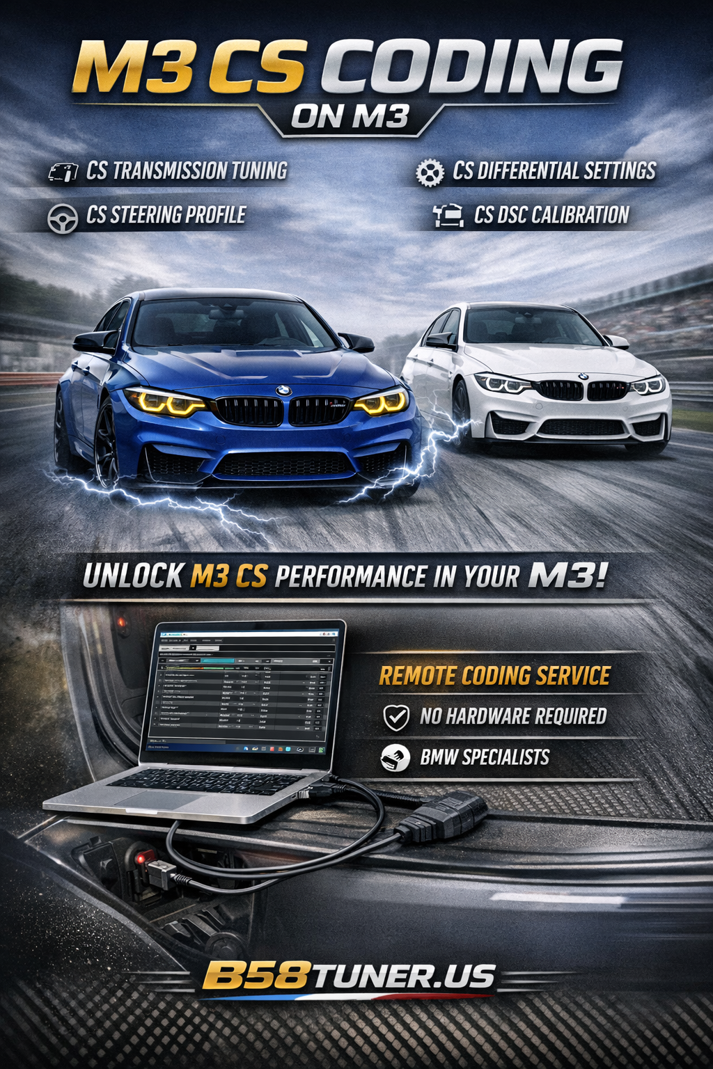 BMW M3 CS Coding for BMW M3